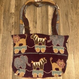 Handmade Animal Patterned Tote Bag